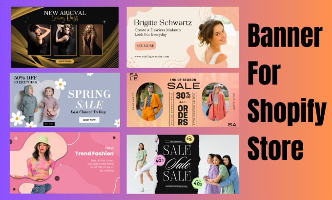 Gig Preview - Design a professional shopify banner for your store or header,slider,hero image