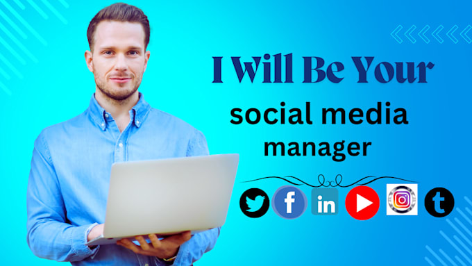 Gig Preview - Be your social media manager and graphic designer