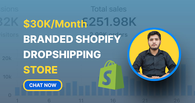 Gig Preview - Design shopify dropshipping store, shopify website design