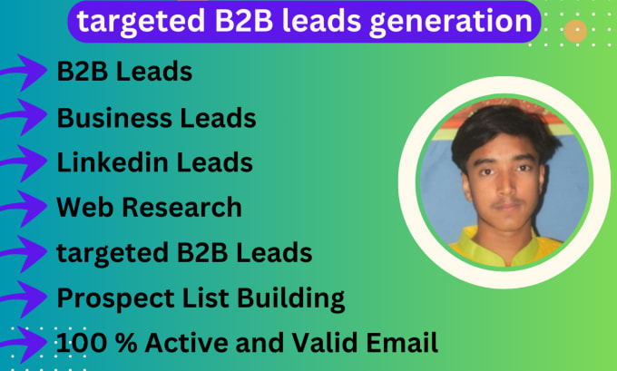 Gig Preview - Targeted lead generation b2b highly targeted linkedin leads