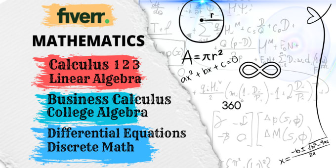 Gig Preview - Teach you business calculus, algebra and mathematics