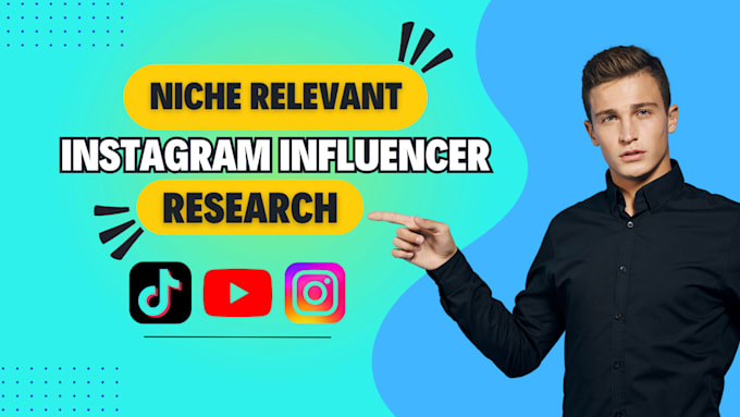 Gig Preview - Search best instagram influencers list for your brand marketing in 24 hour