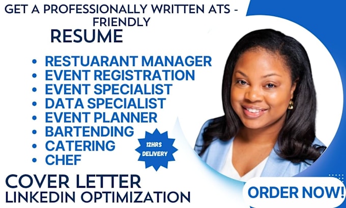 Bestseller - write event planner, event specialist, event registration data specialist resume