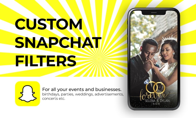 Gig Preview - Make a snapchat filter for your business or event