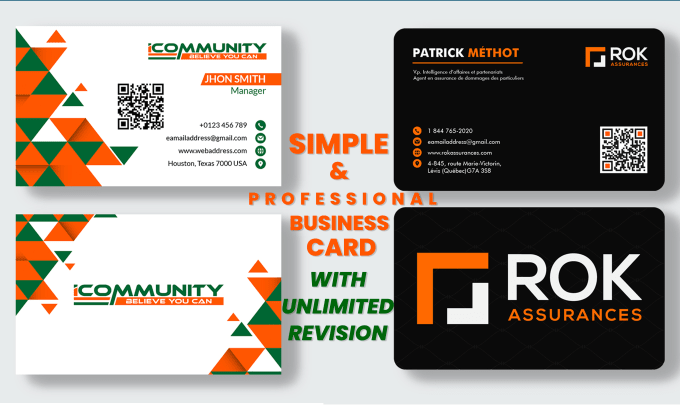 Gig Preview - Create simple and professional business card design with unlimited revision