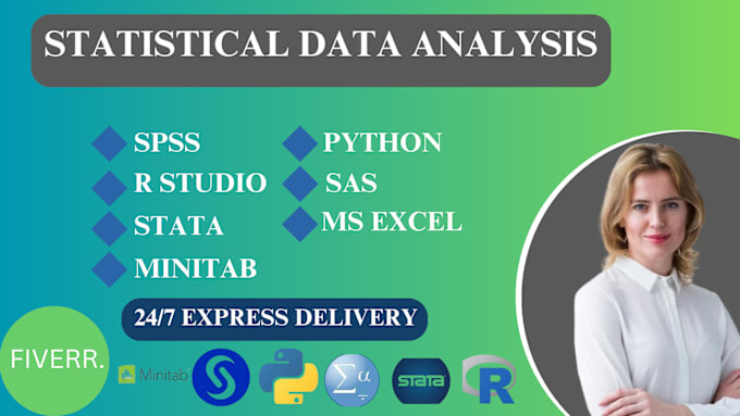 Bestseller - do statistical data analysis, r studio, stata, spss, excel, sas, python