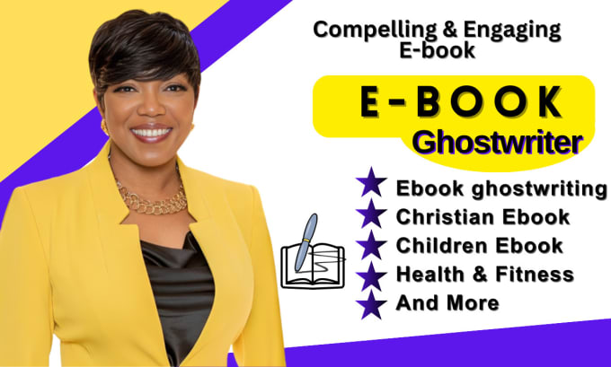 Gig Preview - Ghostwrite christian ebook, health and fitness ebook, children ebook,book writer