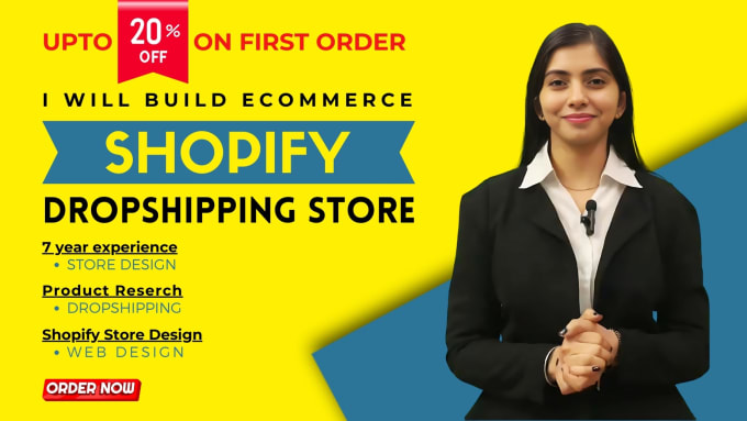 Gig Preview - Build ecommerce shopify dropshipping store and product research