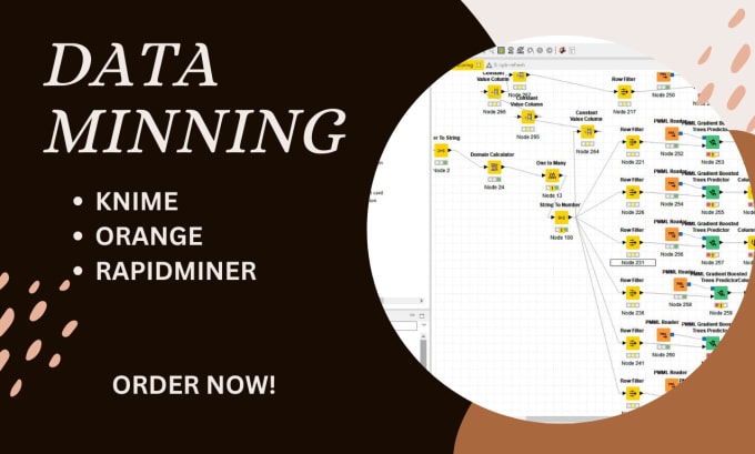 Gig Preview - Do data mining create and manage your workflows using knime and orange