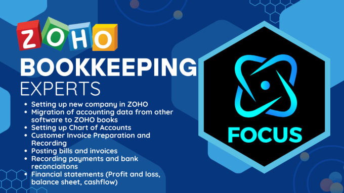 Gig Preview - Do bookkeeping on zoho books