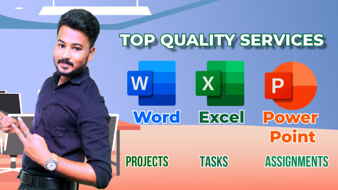 Gig Preview - Professional data entry services for ms office excel powerpoint