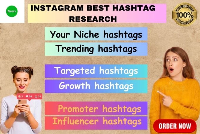 Bestseller - research top 100 targeted instagram hashtag growth organically