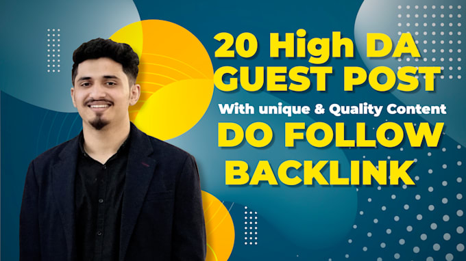 Gig Preview - Create backlinks high da authority link building for google ranking