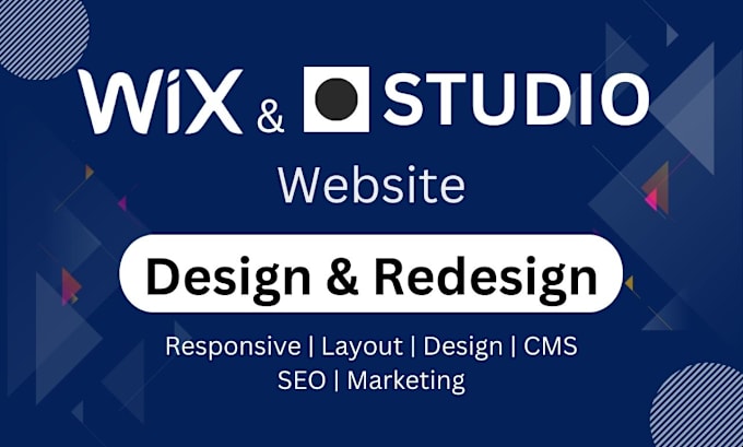 Gig Preview - Do wix studio website design or redesign wix website or figma to wix website