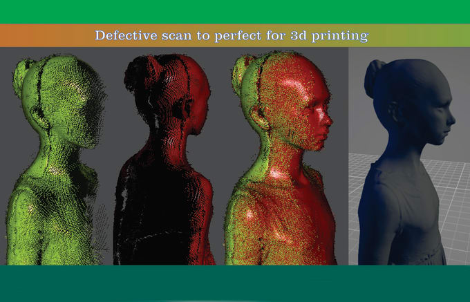 Gig Preview - Clean your 3d scans to obtain optimized 3d printing results