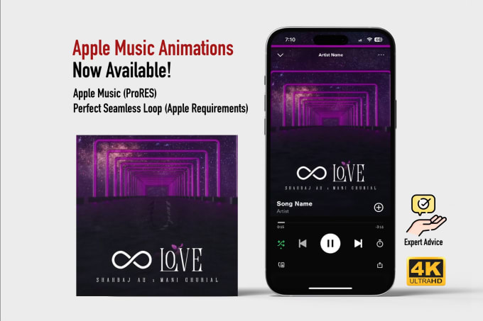 Gig Preview - Animate your album cover art for apple music animation