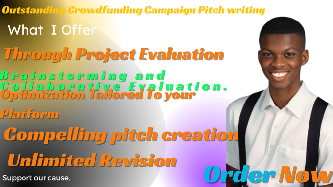 Gig Preview - Create a eye captivating pitch on indiegogo gofundme kickstarter campaign