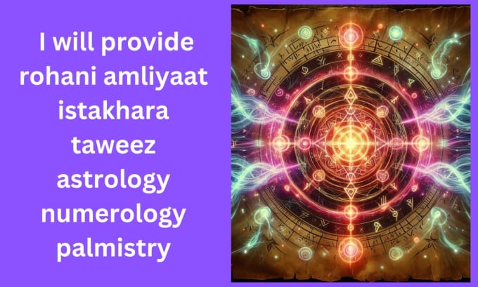 Gig Preview - Provide rohani amliyaat istakhara taweez hazrat astrology numerology palmistry