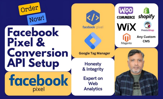 Gig Preview - Troubleshoot or setup facebook pixel and conversion tracking