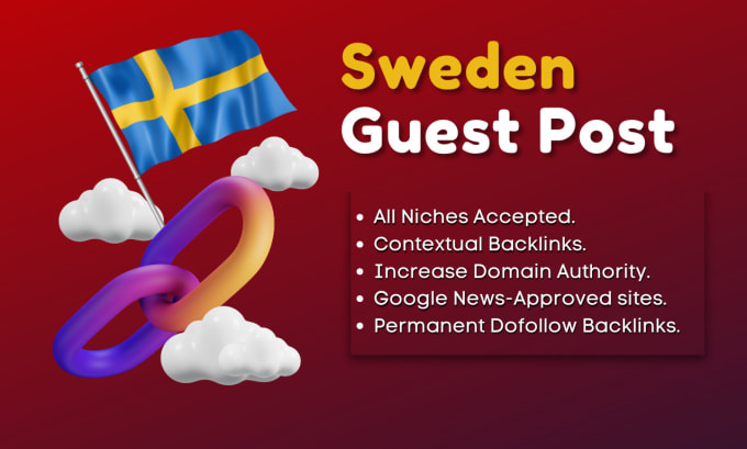 Gig Preview - Publish guest posts on a unique sweden website with da 56