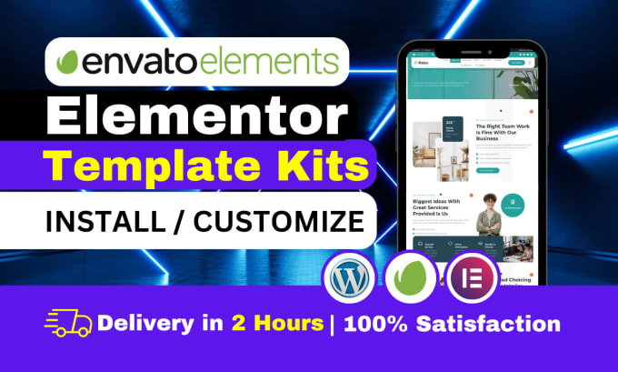 Bestseller - install, import, and customize envato elementor template kits