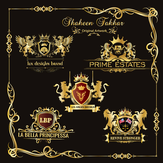 Gig Preview - Design, luxury, heraldic, vintage, family crest logo