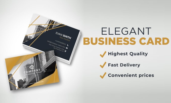 Gig Preview - Design your very own elegant business card