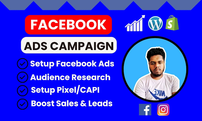 Gig Preview - Setup facebook ads shopify fb advertising for your business