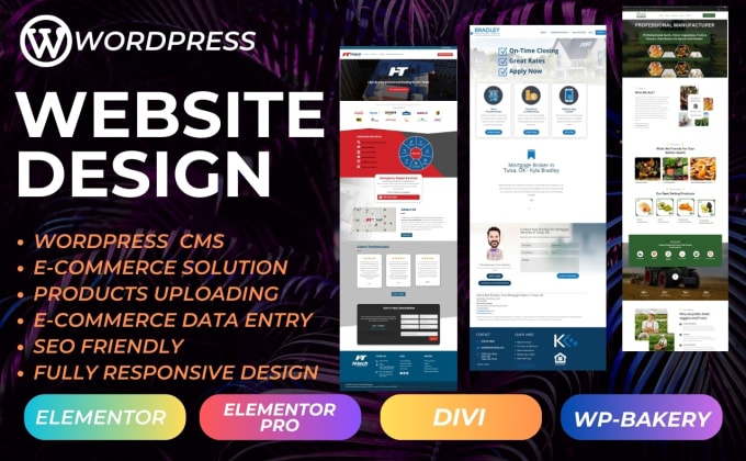 Gig Preview - Design responsive wordpress website in 7 hours