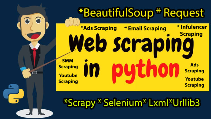 Gig Preview - Do scrape all websites using python