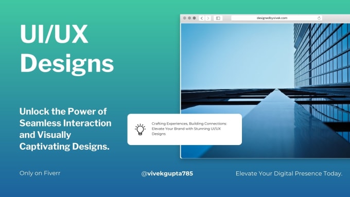 Gig Preview - Ui UX designs for any website or app