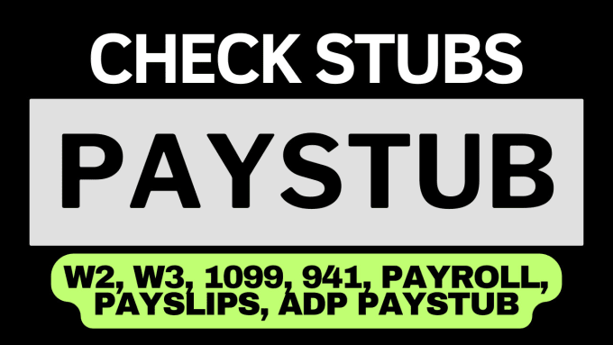 Bestseller - make paystub, paycheck, adp pay stubs, payroll report w2 w3 payslip