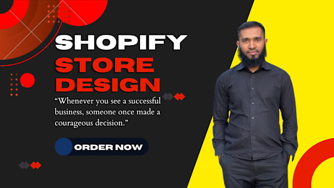 Gig Preview - Design, redesign shopify store, shopify dropshipping store, shopify website