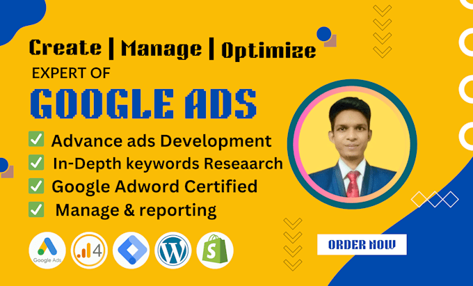 Gig Preview - Be your google ads adwords expert for best PPC campaign to improve ROI low CPC