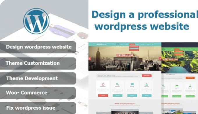 Gig Preview - Build wordpress website, wordpress developer or designer etc