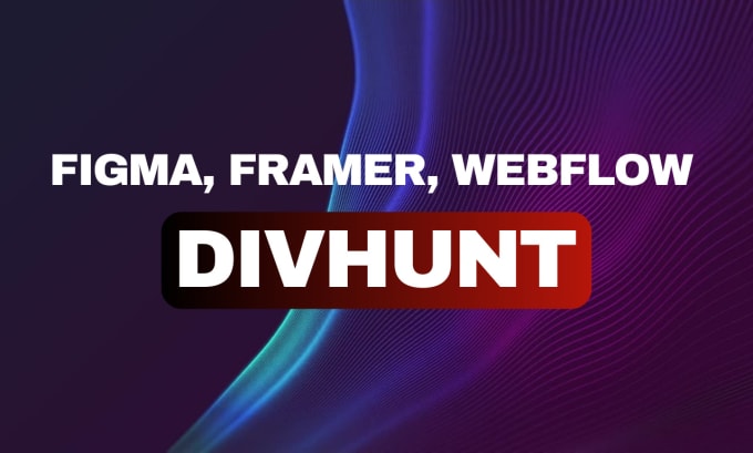 Gig Preview - Convert a webflow, figma, framer site with divhunt