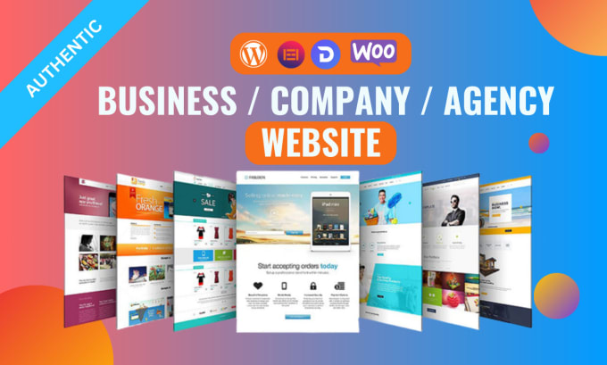 Gig Preview - Build business website ,company , service ,cleaning website using wordpress