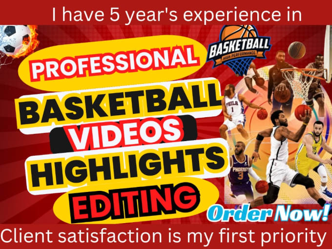 Gig Preview - Edit nba basketball ,football  sports videos and expert youtube video editor