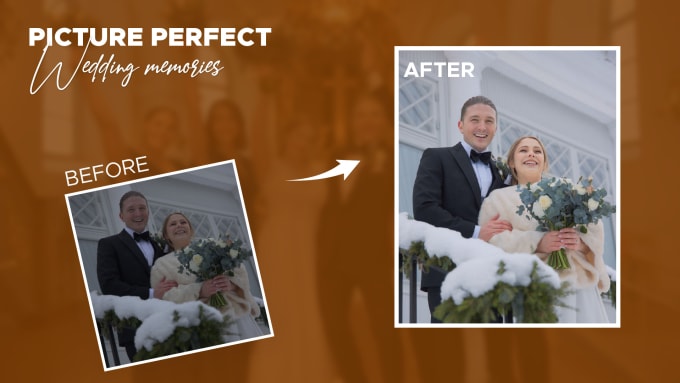 Gig Preview - Enhance and retouch wedding photos using generative ai