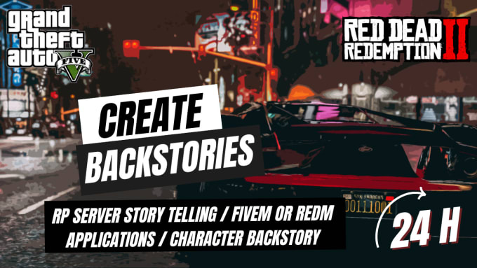 Gig Preview - Create a unique rp story for your character or server and write your application