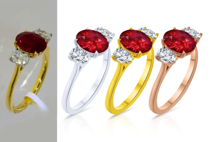 Gig Preview - Do HD quality jewelry retouching 3d jewelry retouching