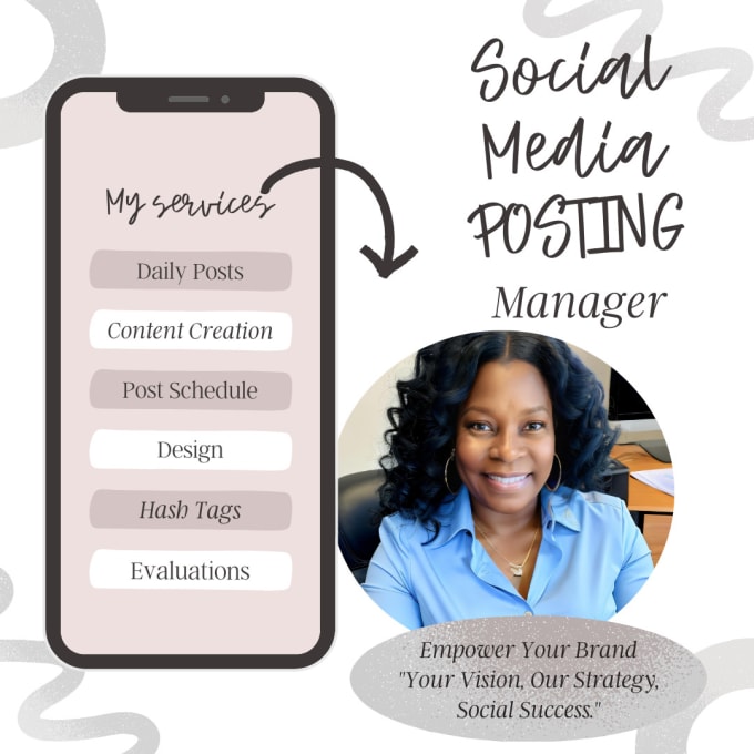 Gig Preview - Be your social media posting manager