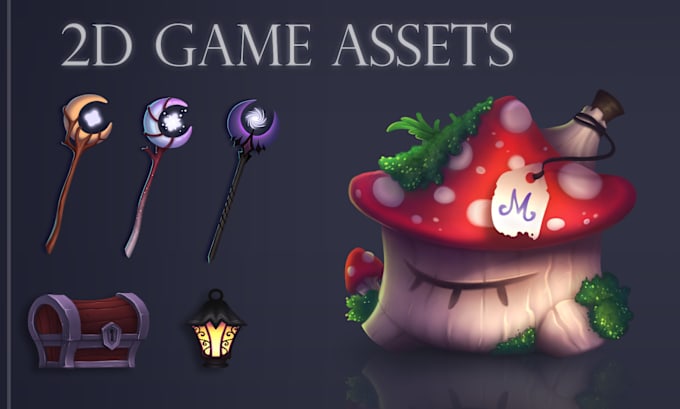 Gig Preview - Create 2d assets for game