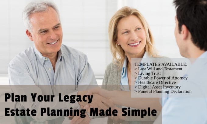 Gig Preview - Provide estate planning legal document templates