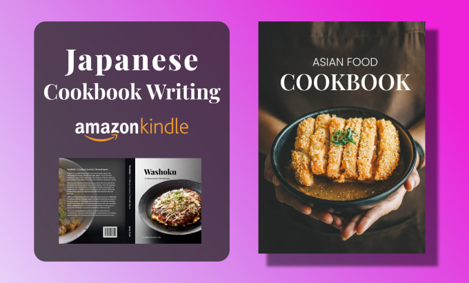 Gig Preview - Write and design japanese food cookbook for you, ebook