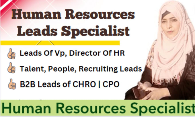 Gig Preview - Do human resources lead generation, people and talent leads