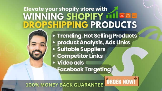 Gig Preview - Find trending winning products for your shopify dropshipping store