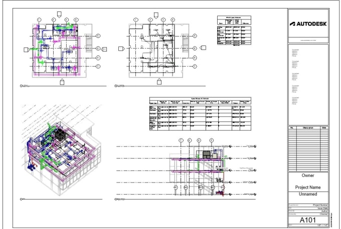 Gig Preview - Do hvac,electrical and plumbing drawings in revit