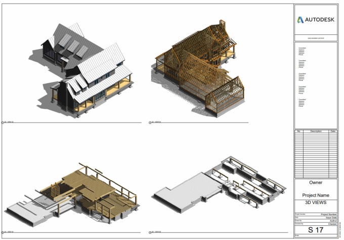 Gig Preview - Our agency will do wood structure framing for your house design in revit