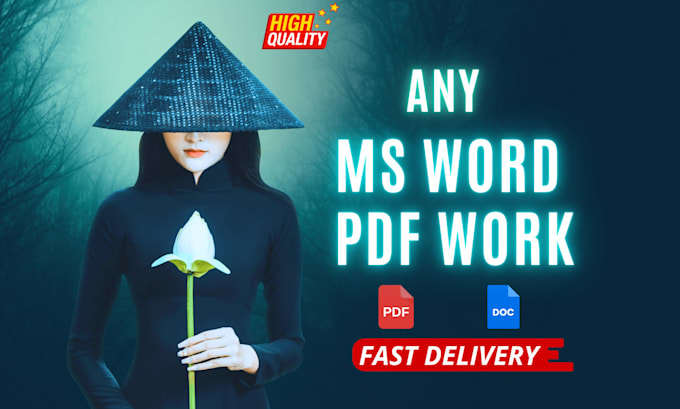 Gig Preview - Format ms word document create fillable PDF form or design PDF